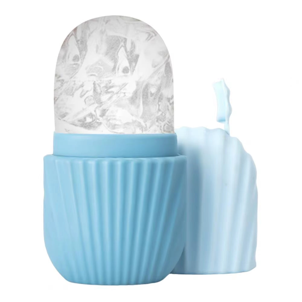 Ice Face Roller Skin Ice Cube Mold Anti-Slip Tray Shrink Pores Ice Maker for Eye Puffiness Face Tightening