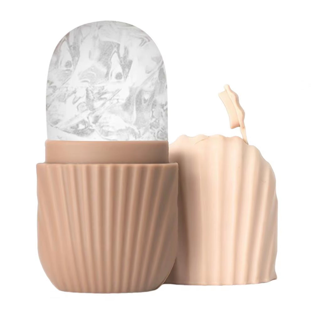 Ice Face Roller Skin Ice Cube Mold Anti-Slip Tray Shrink Pores Ice Maker for Eye Puffiness Face Tightening