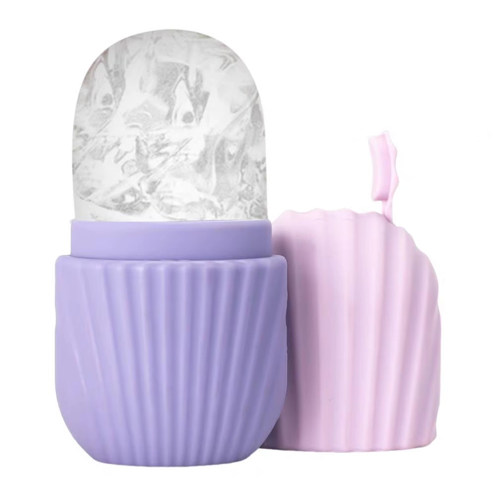 Ice Face Roller Skin Ice Cube Mold Anti-Slip Tray Shrink Pores Ice Maker for Eye Puffiness Face Tightening