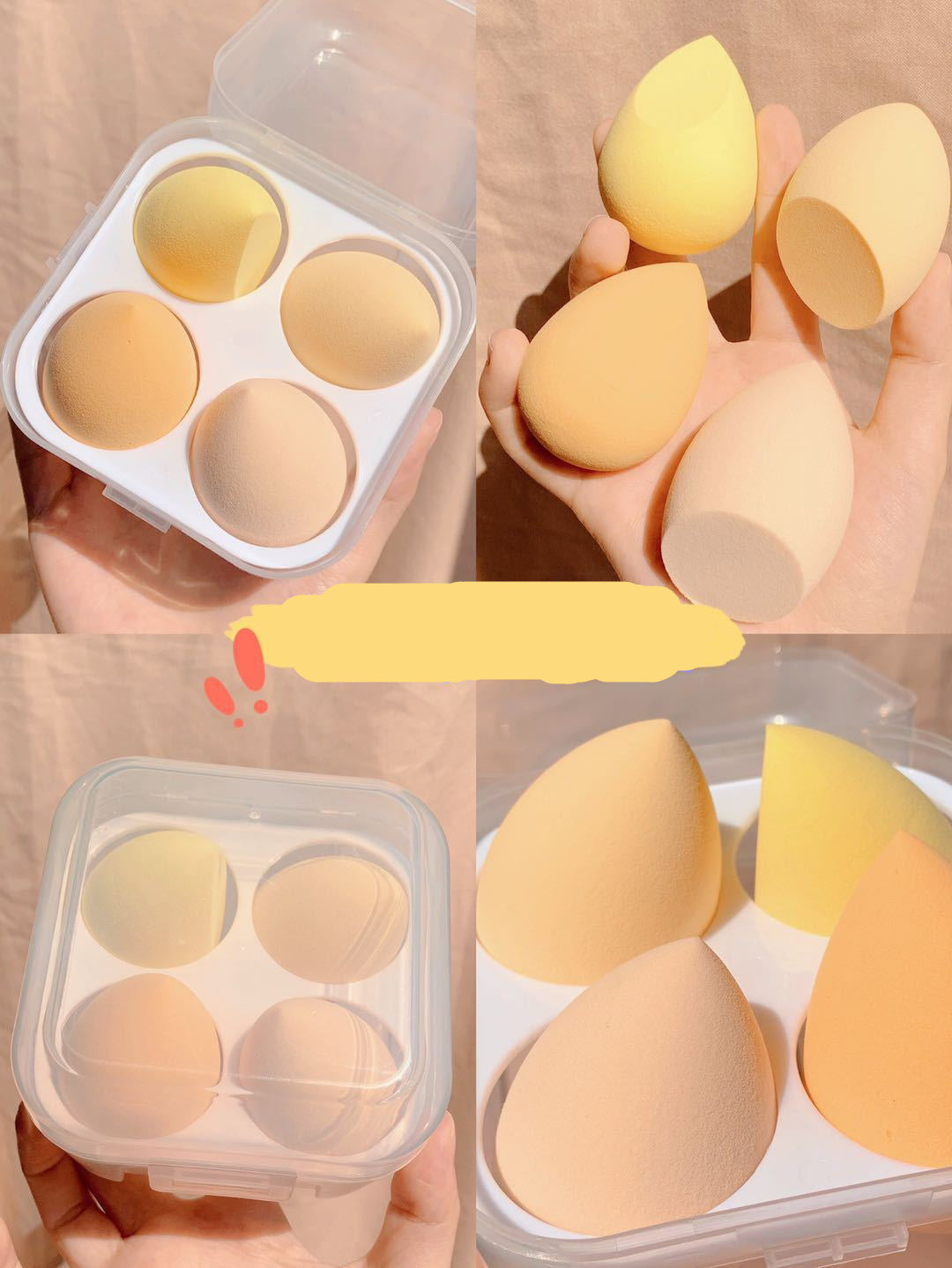 Beauty Egg – Synthetic Sponge Makeup Blender (met Box)