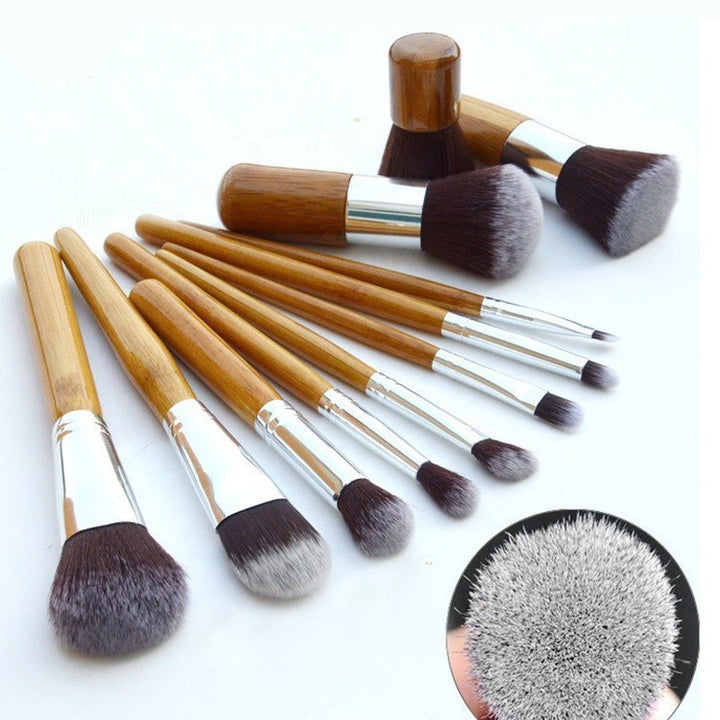 Bamboo Handle Makeup Brush Set