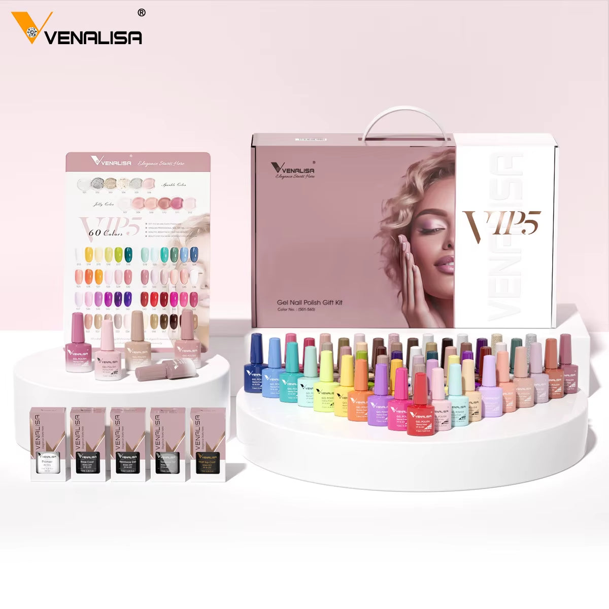 VIP5  Nail Gel Polish Kit HEMA FREE Jelly Pink Nude Color Sparkle Gel Varnish Self Leveling Gel Nail Varnish Whole Set