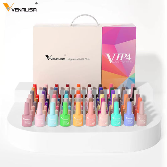 VIP5  Nail Gel Polish Kit HEMA FREE Jelly Pink Nude Color Sparkle Gel Varnish Self Leveling Gel Nail Varnish Whole Set