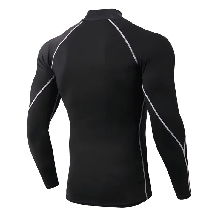 Gym Long Sleeve Shirt Men Fitness Training T-Shirt Running Sport Bodybuilding Skinny Tee Tops Muscle Workout Clothing