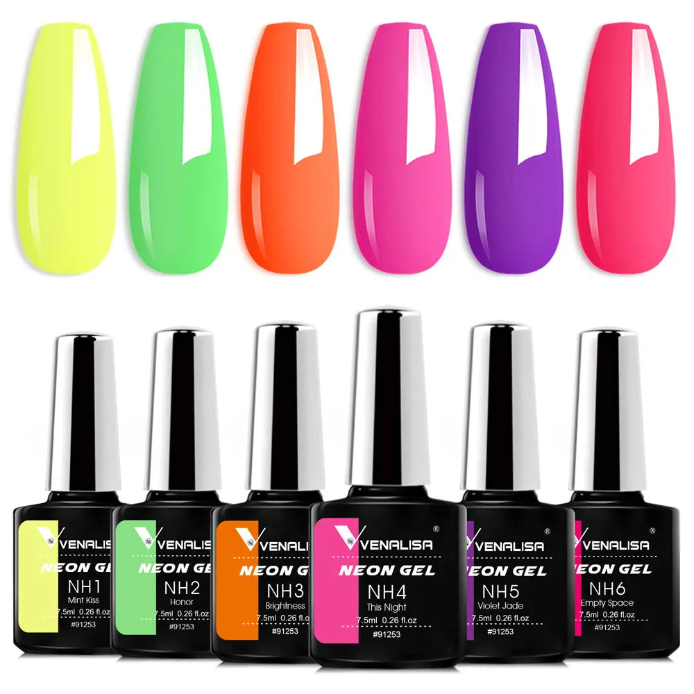 Nail Gel Polish Autumn Color TPO FREE Fall Season Gel Nail Polish Kit Soak off UV LED Semi Permanent Nail Gel 6Pcs/Kit