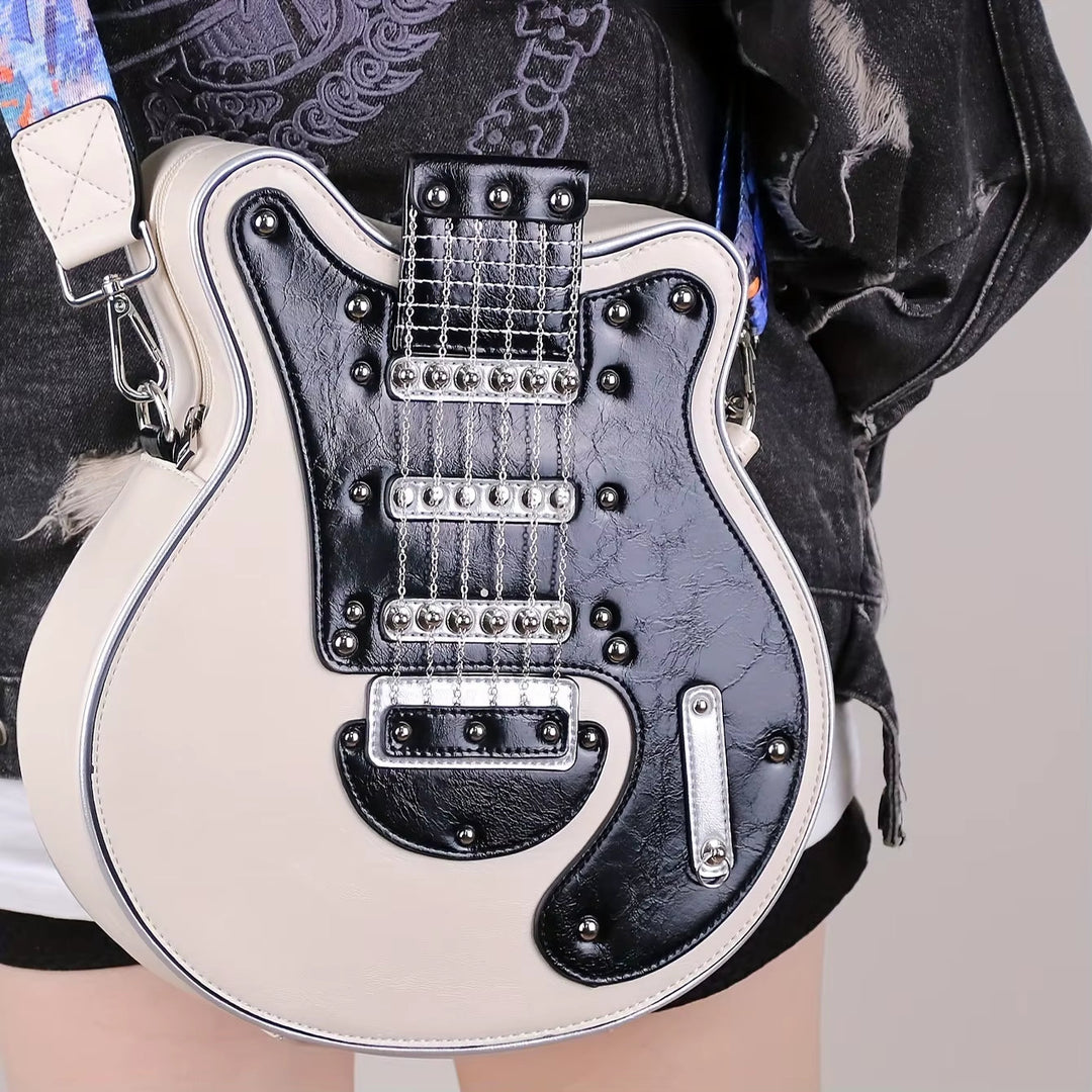 Gitaarvormige Y2K Crossbody – Modieuze schoudertas