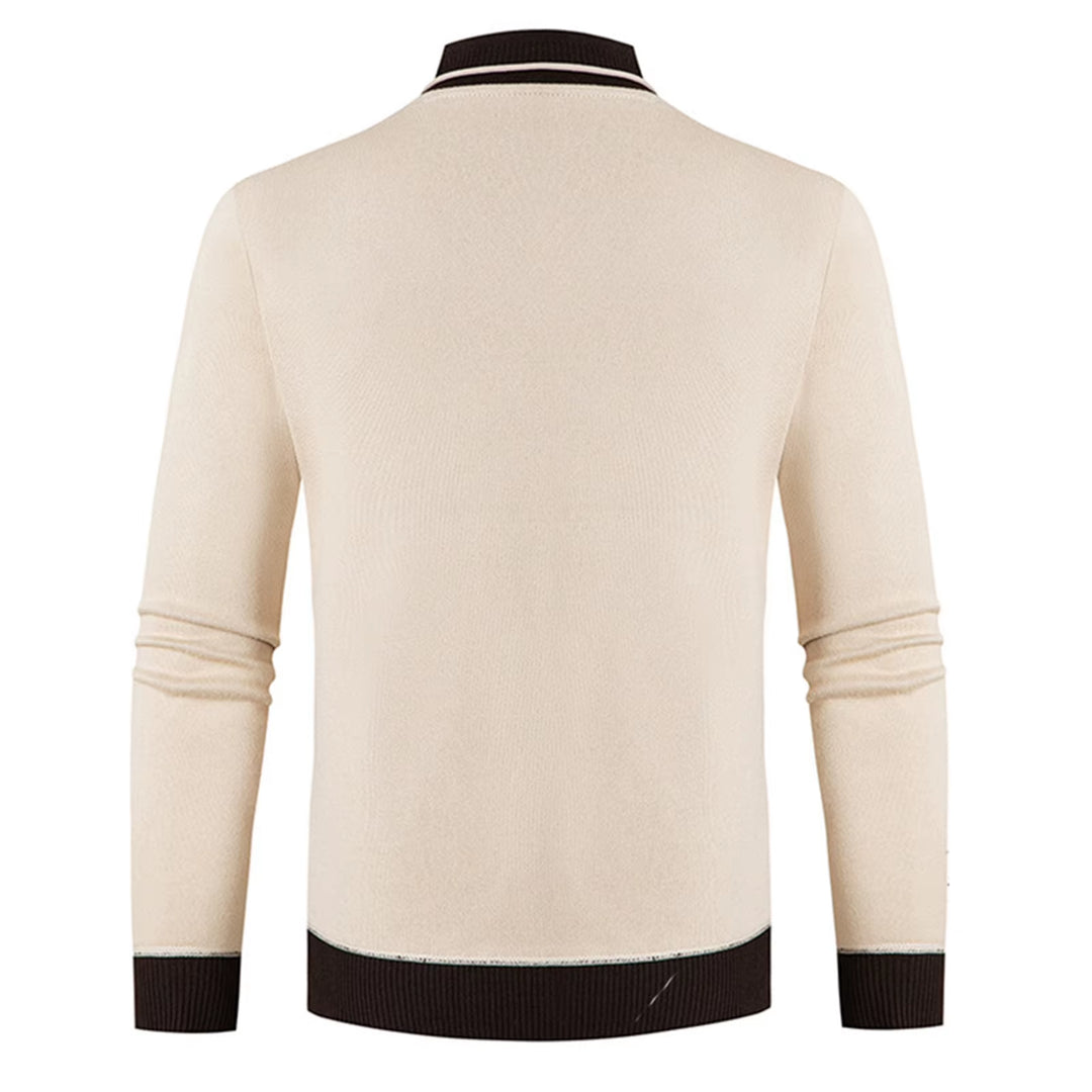 Autumn Winter Men Sweater V Neck Knitted Thick Elastic Warm Sweater Long Sleeves Pullover Slim Fit Men Thermal Underwear