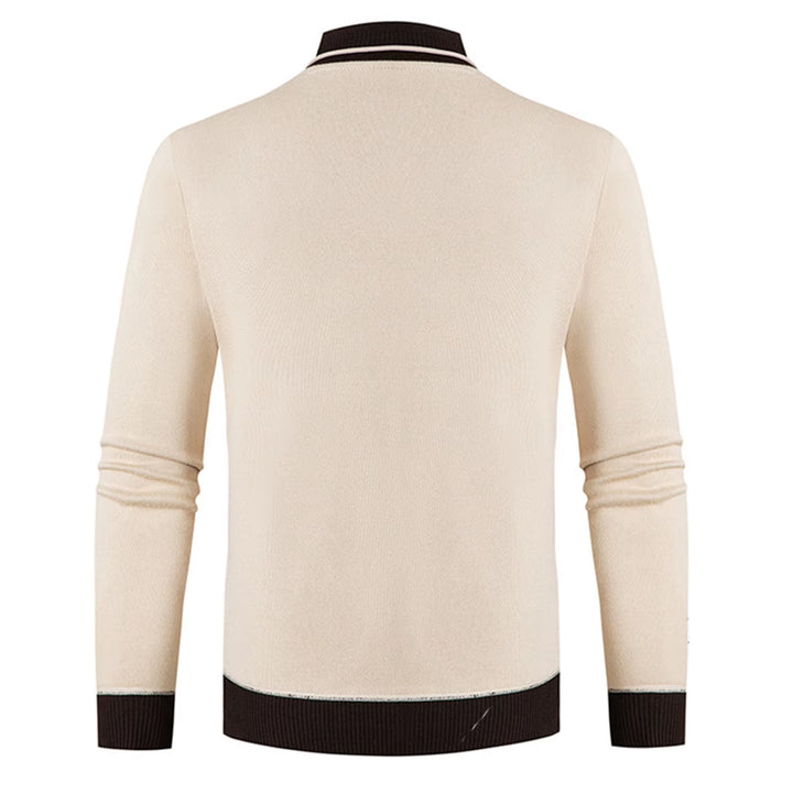 Autumn Winter Men Sweater V Neck Knitted Thick Elastic Warm Sweater Long Sleeves Pullover Slim Fit Men Thermal Underwear