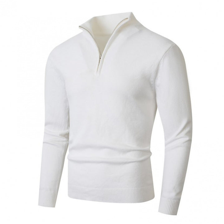 Fleece-lined Men's Zipper Sweater