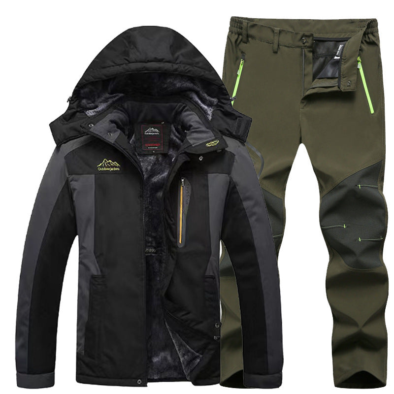 Outdoor Windproof And Frost-proof Men's Windproof Jacket Set