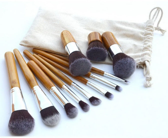 Bamboo Handle Makeup Brush Set