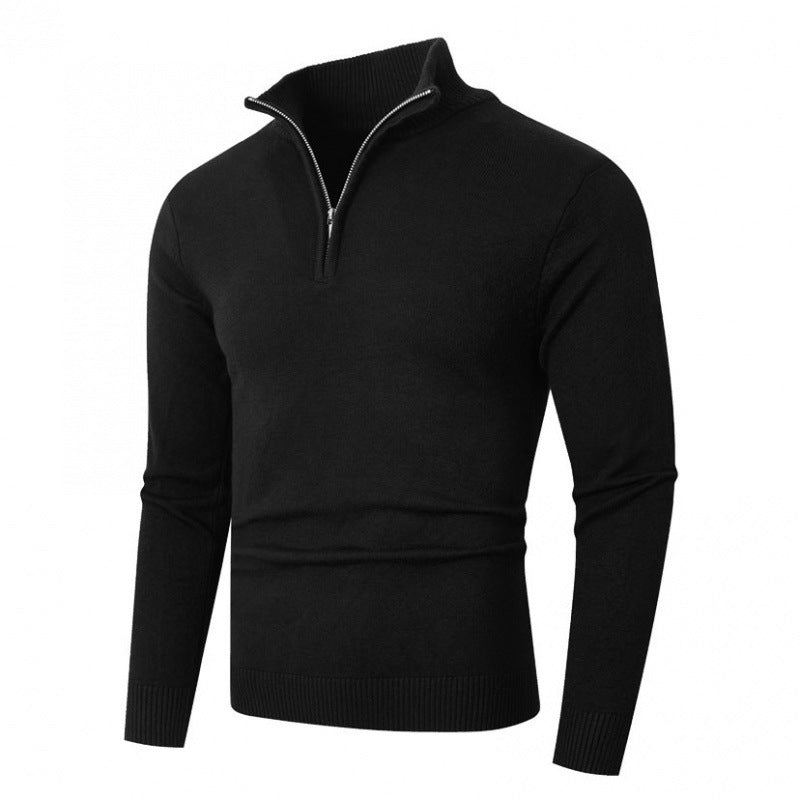 Fleece-lined Men's Zipper Sweater
