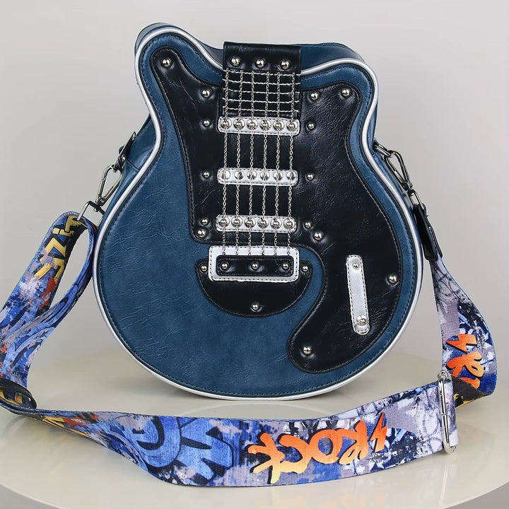 Gitaarvormige Y2K Crossbody – Modieuze schoudertas