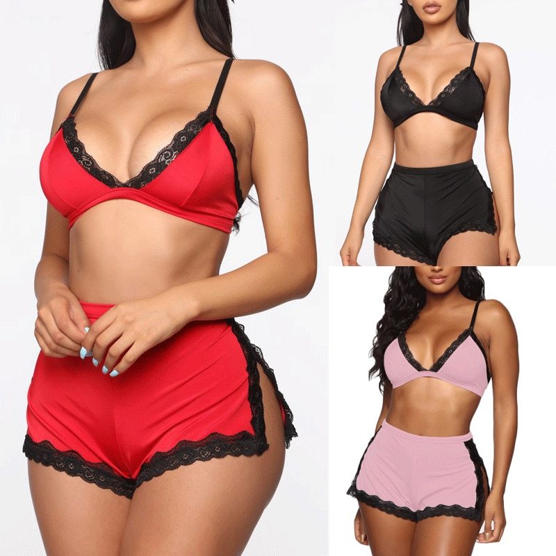 Dames sexy slaapmode lingerie kanten bh