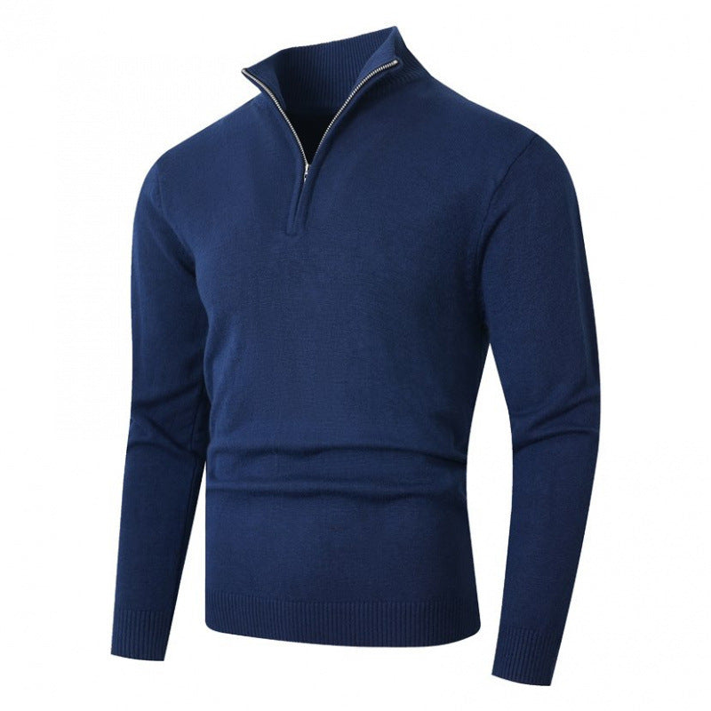 Fleece-lined Men's Zipper Sweater