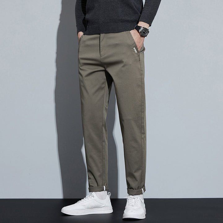 Combed Cotton Light Business Casual Pants Men