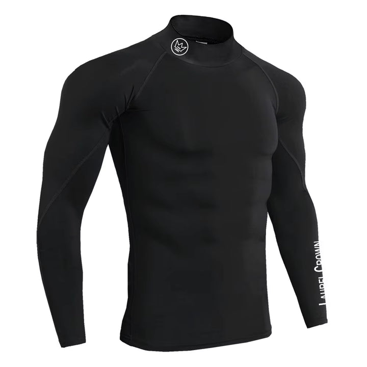 Gym Long Sleeve Shirt Men Fitness Training T-Shirt Running Sport Bodybuilding Skinny Tee Tops Muscle Workout Clothing