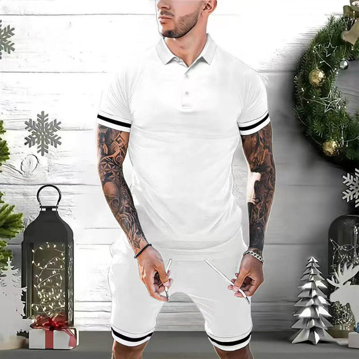 Heren short set tweedelig polo en short