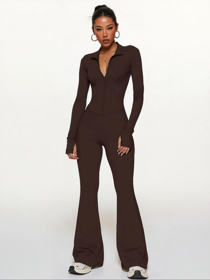 Women'S Slim Fit Workout Set, Long Sleeve Sports Jacket & High Waist Leggings, Comfortable Fashion Running Gym Clothes, 2 Piece, Casual Gym Wear