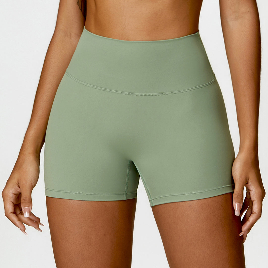 Yogashorts met hoge taille met buik correctie