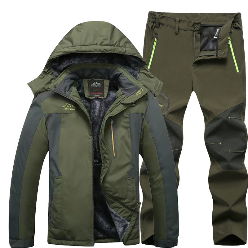 Outdoor Windproof And Frost-proof Men's Windproof Jacket Set