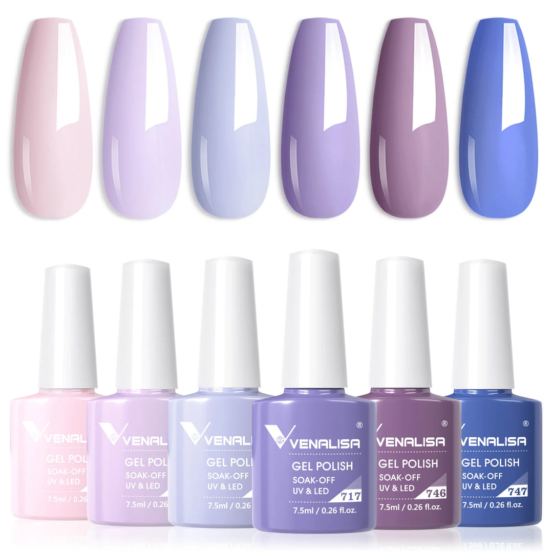 Nail Gel Polish Autumn Color TPO FREE Fall Season Gel Nail Polish Kit Soak off UV LED Semi Permanent Nail Gel 6Pcs/Kit
