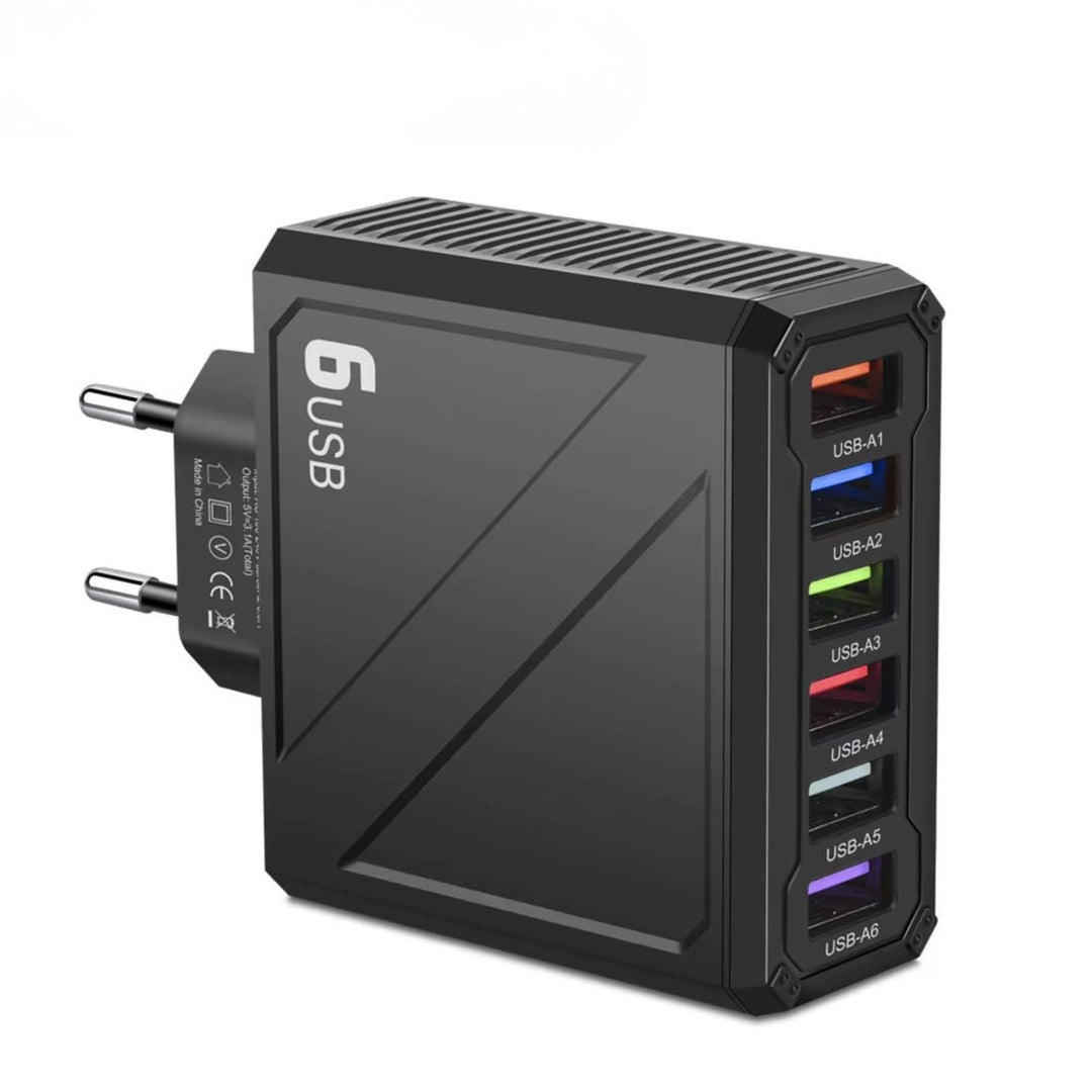 USB Fast Charger 3.1A 6 Ports Fast Charging Phone Charger Adapter for Iphone Samsung Xiaomi Huawei Multi Ports USB Wall Charger