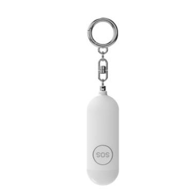 Personal Alarm Keychain for Women Self Defense - USB Rechargeable 130 Db Loud Safety Siren Whistle with LED Light – Panic Button or Pull Pin Alert Device Key Chain