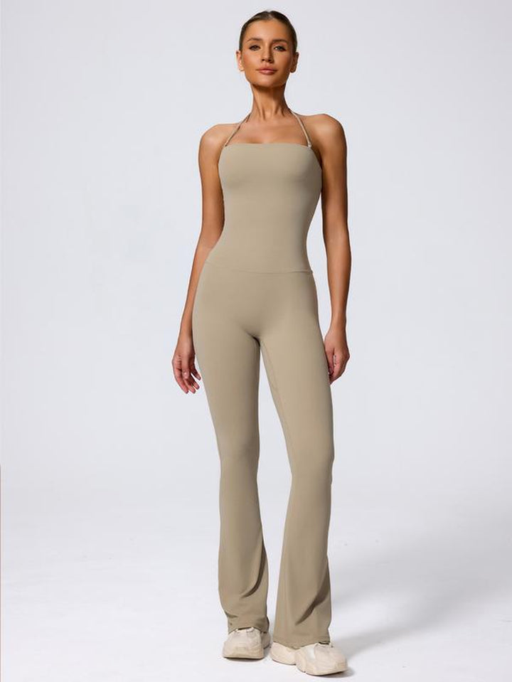 Women'S Casual Sleeveless Yoga Romper, Soft Nylon Elastane Fabric, No Padding, Perfect for Daily Wear, Outdoor Training, Gym Workouts