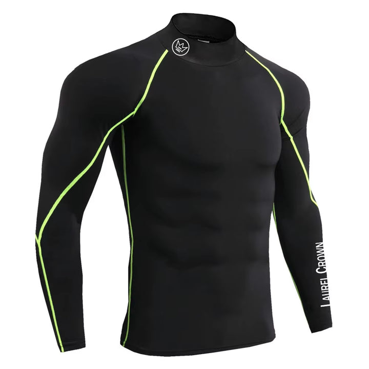Gym Long Sleeve Shirt Men Fitness Training T-Shirt Running Sport Bodybuilding Skinny Tee Tops Muscle Workout Clothing