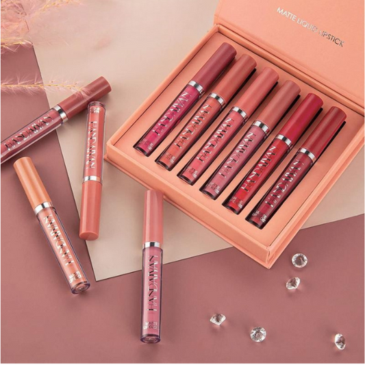 Matte Liquid Lipstick Set — Fluweelmat, intens & langdurig