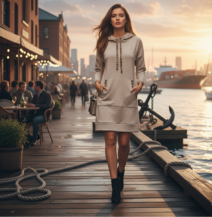 Dames hoodie met capuchon bg