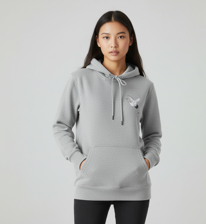 Hip Hop Hoodie – Embroidered Hoodie&nbsp; grijs