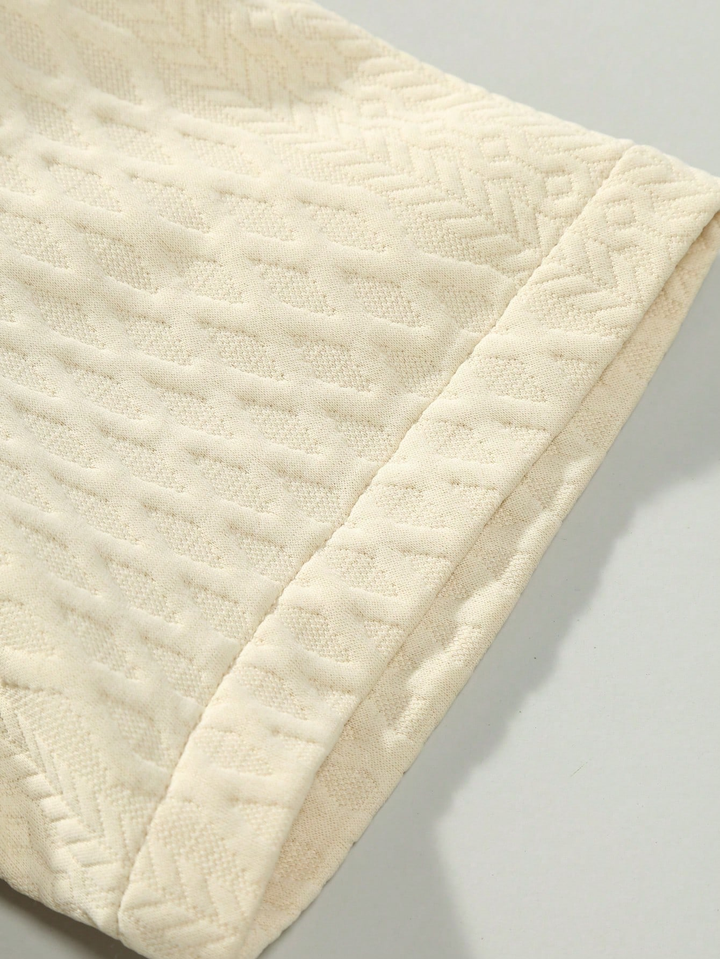 Jacquard Set (Roze) – Short Sleeve Shirt + Shorts