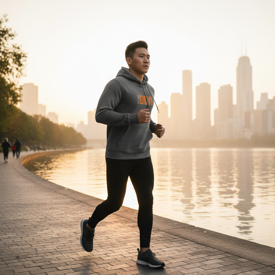 Street Fashion Print Losvallende Hoodie Heren dg