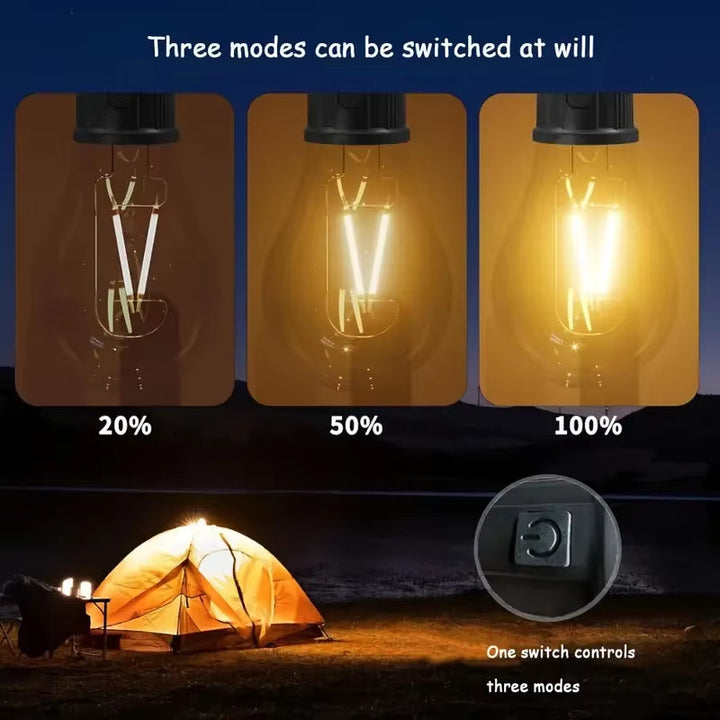 Camping Tent Light with Solar Charging