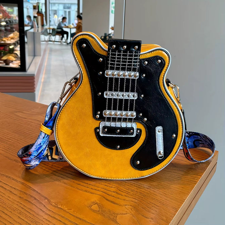 Gitaarvormige Y2K Crossbody – Modieuze schoudertas