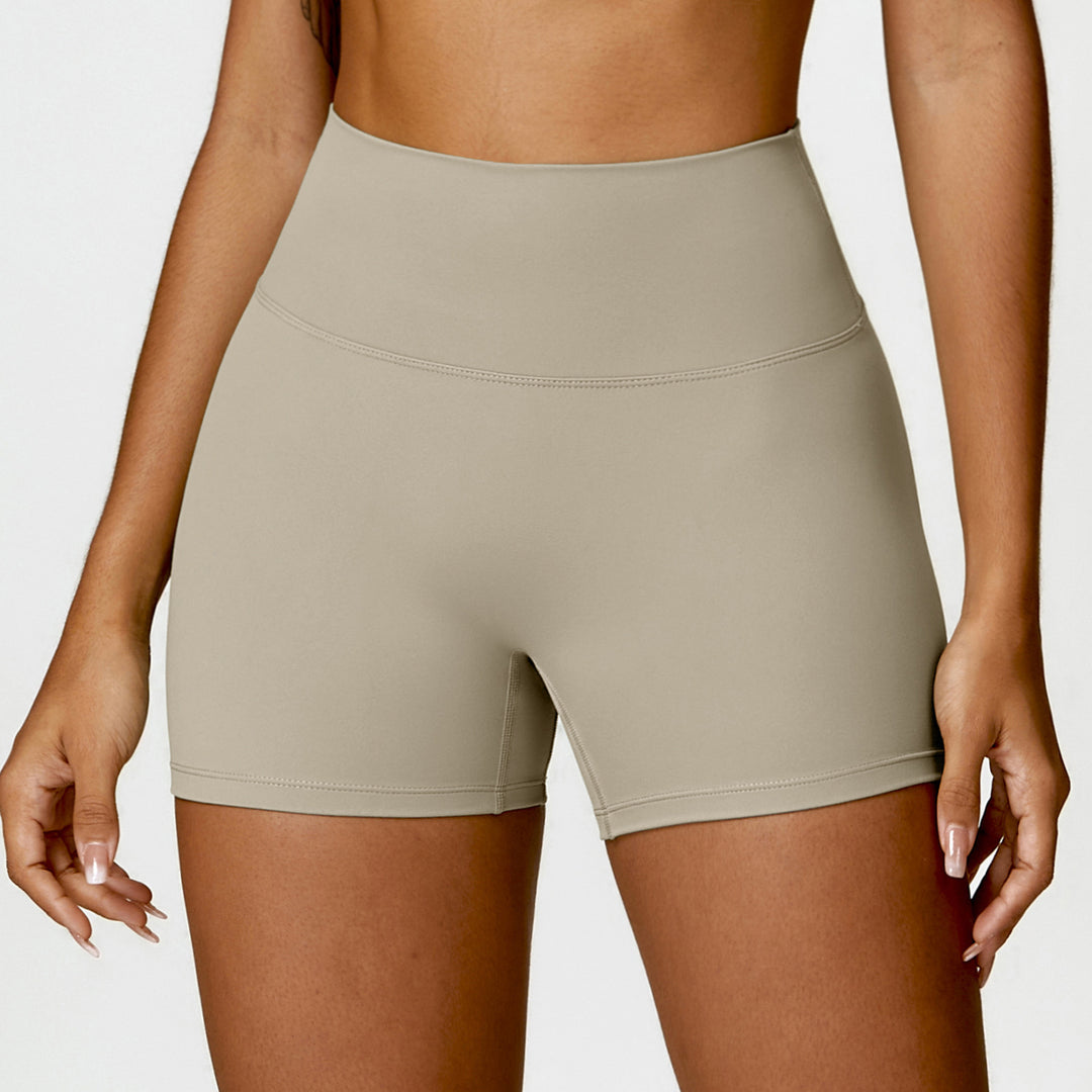 Yogashorts met hoge taille met buik correctie