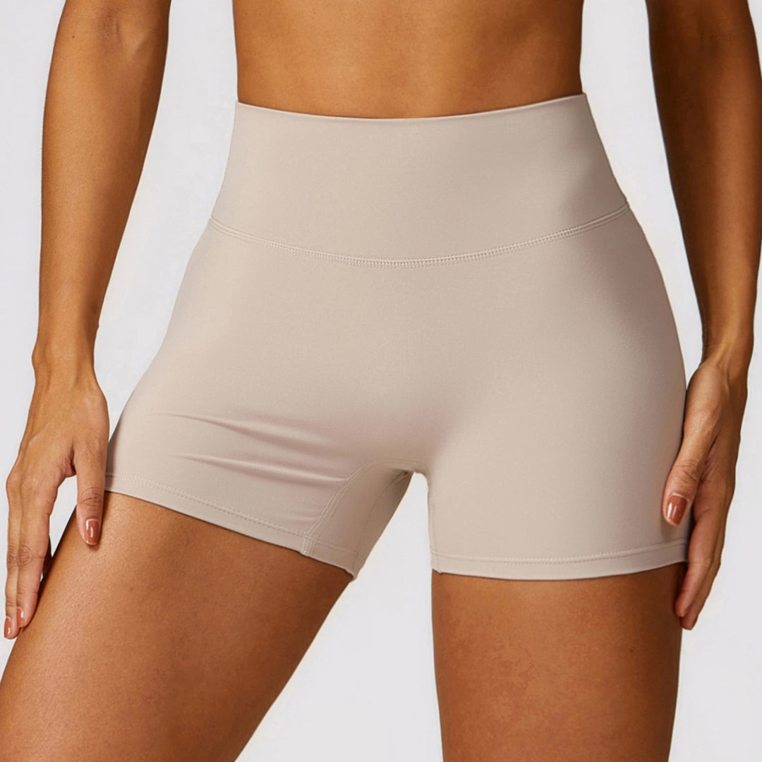 Yogashorts met hoge taille met buik correctie