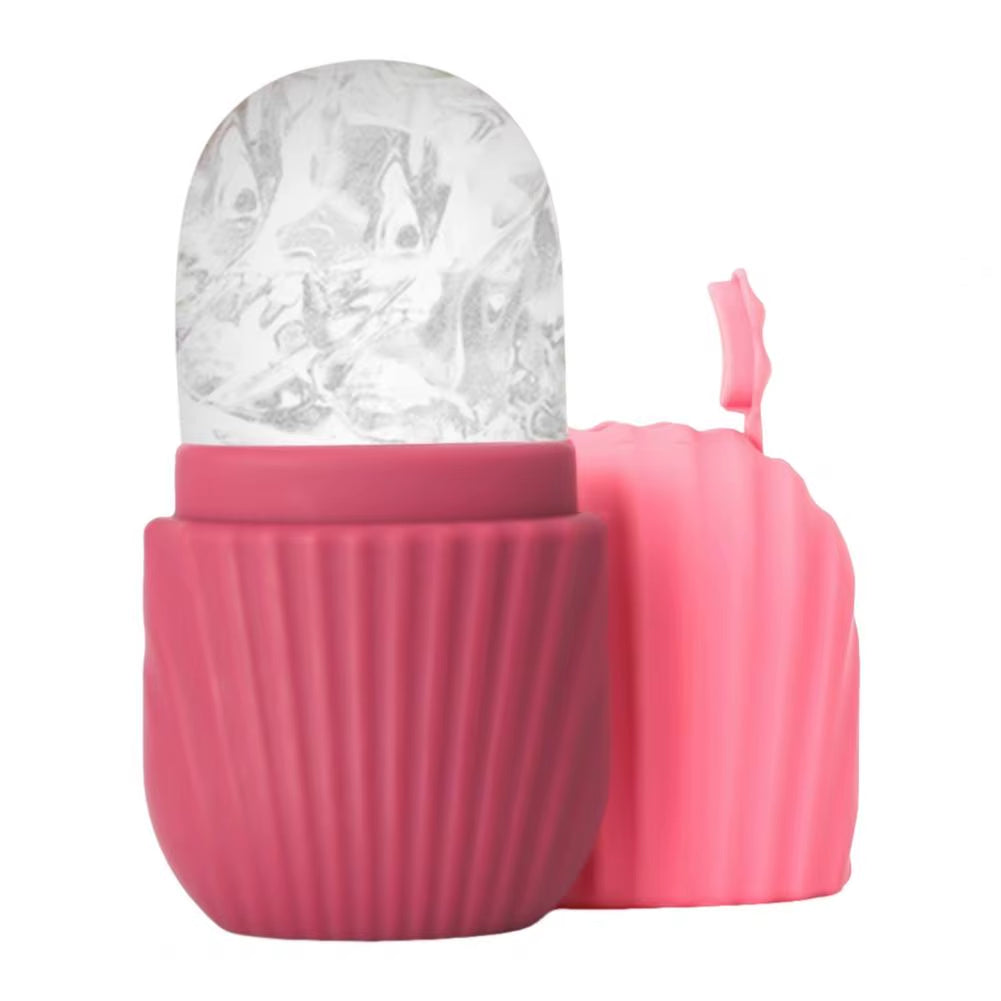Ice Face Roller Skin Ice Cube Mold Anti-Slip Tray Shrink Pores Ice Maker for Eye Puffiness Face Tightening