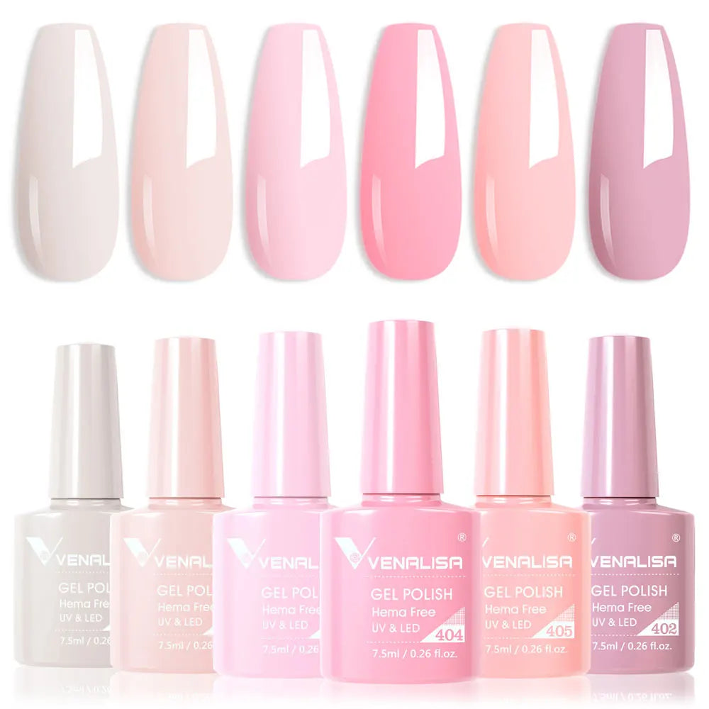 Nail Gel Polish Autumn Color TPO FREE Fall Season Gel Nail Polish Kit Soak off UV LED Semi Permanent Nail Gel 6Pcs/Kit