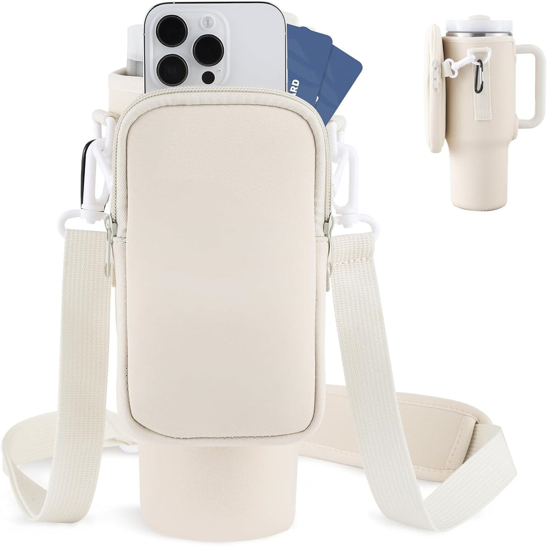 Tumbler draagtas met telefoonhouder