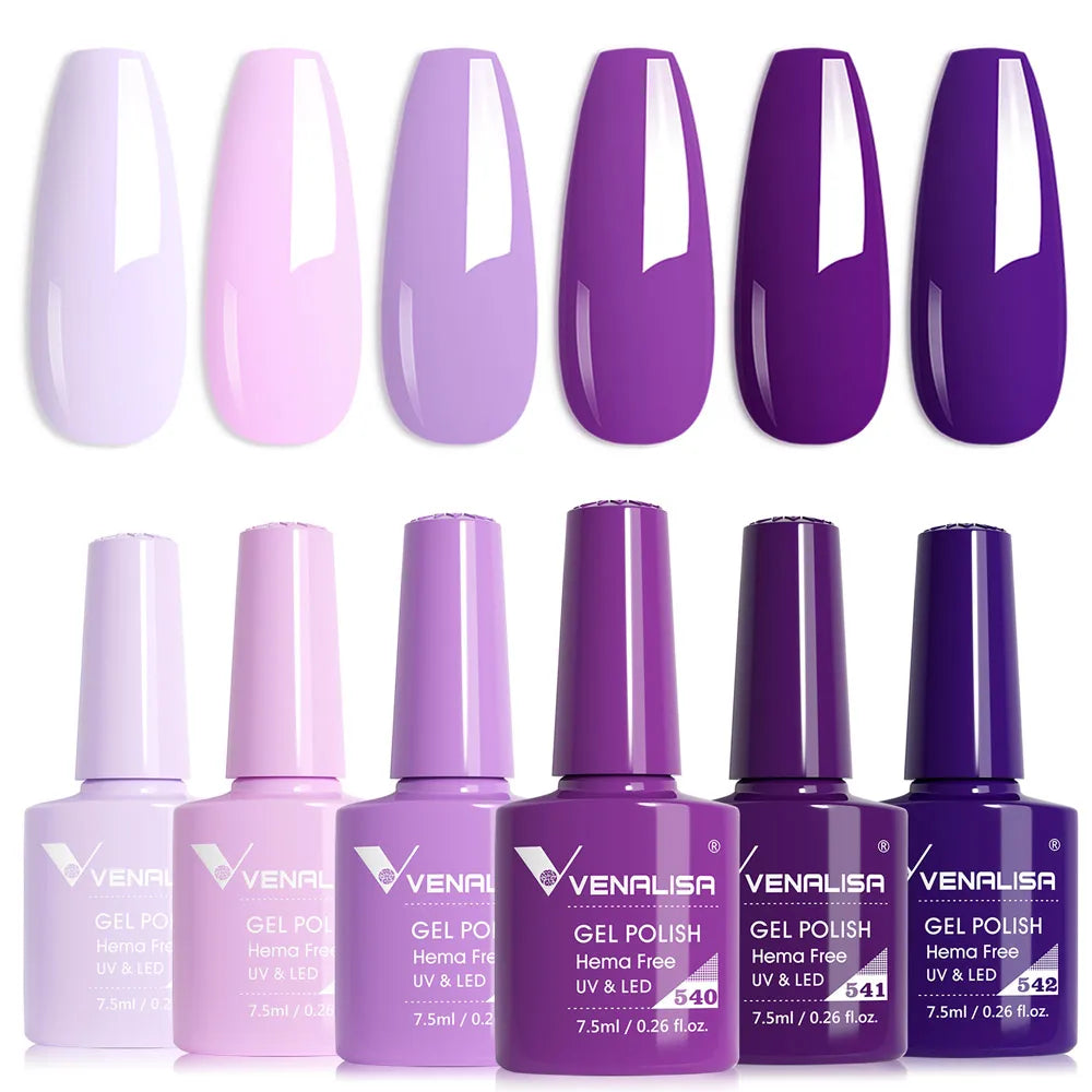 Nail Gel Polish Autumn Color TPO FREE Fall Season Gel Nail Polish Kit Soak off UV LED Semi Permanent Nail Gel 6Pcs/Kit