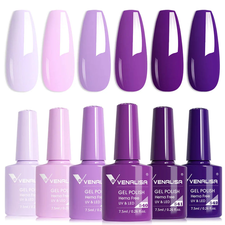 Nail Gel Polish Autumn Color TPO FREE Fall Season Gel Nail Polish Kit Soak off UV LED Semi Permanent Nail Gel 6Pcs/Kit