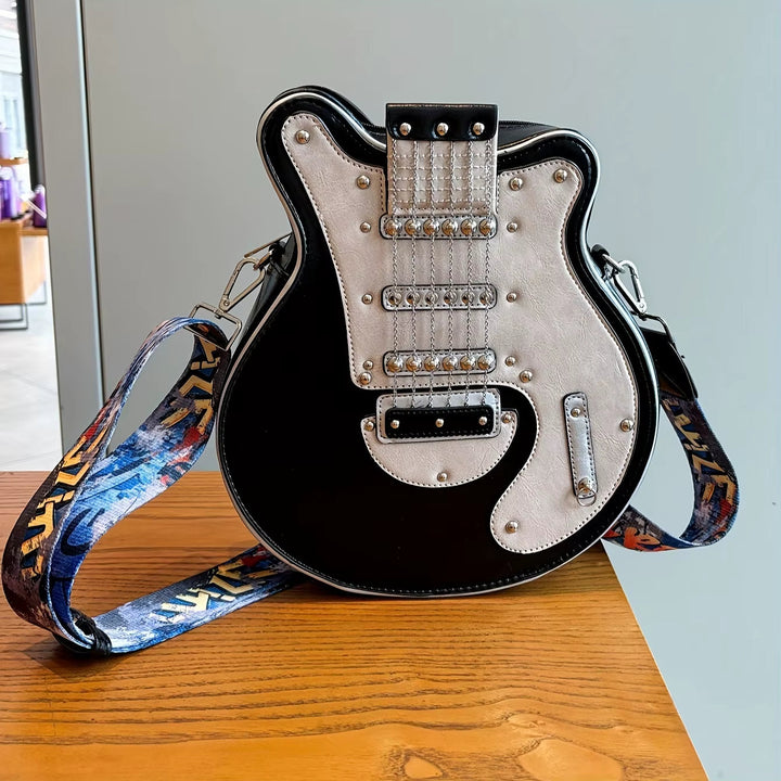 Gitaarvormige Y2K Crossbody – Modieuze schoudertas