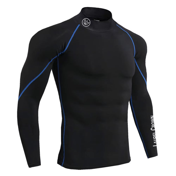 Gym Long Sleeve Shirt Men Fitness Training T-Shirt Running Sport Bodybuilding Skinny Tee Tops Muscle Workout Clothing
