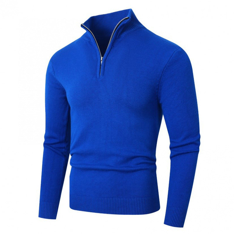 Fleece-lined Men's Zipper Sweater