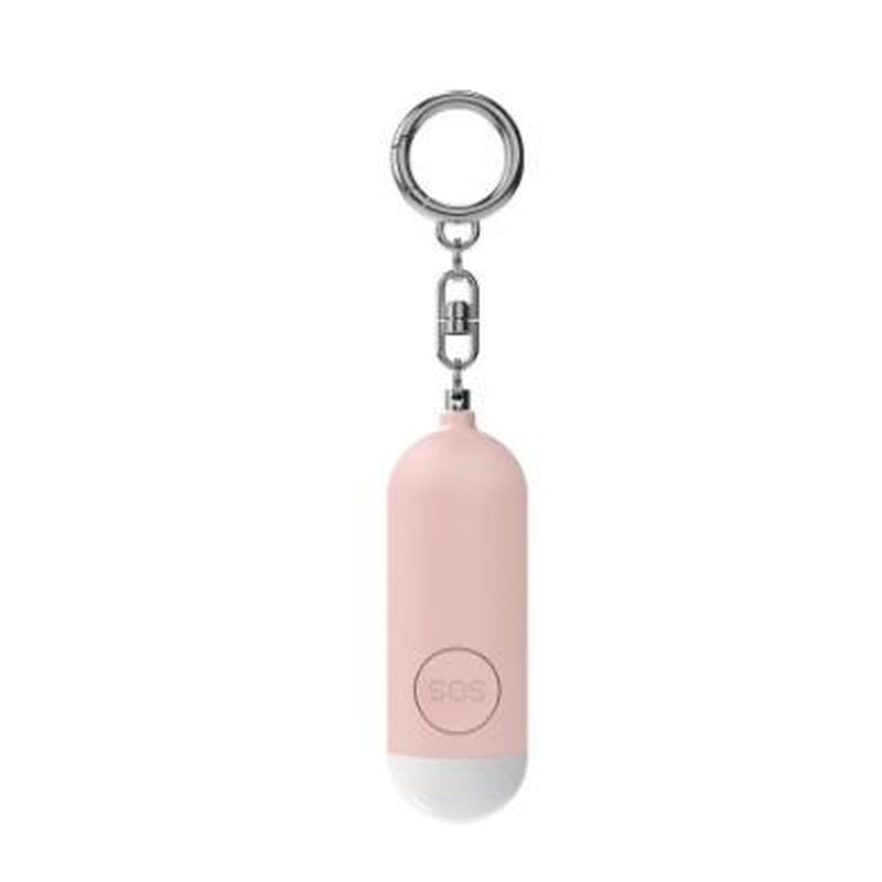 Personal Alarm Keychain for Women Self Defense - USB Rechargeable 130 Db Loud Safety Siren Whistle with LED Light – Panic Button or Pull Pin Alert Device Key Chain