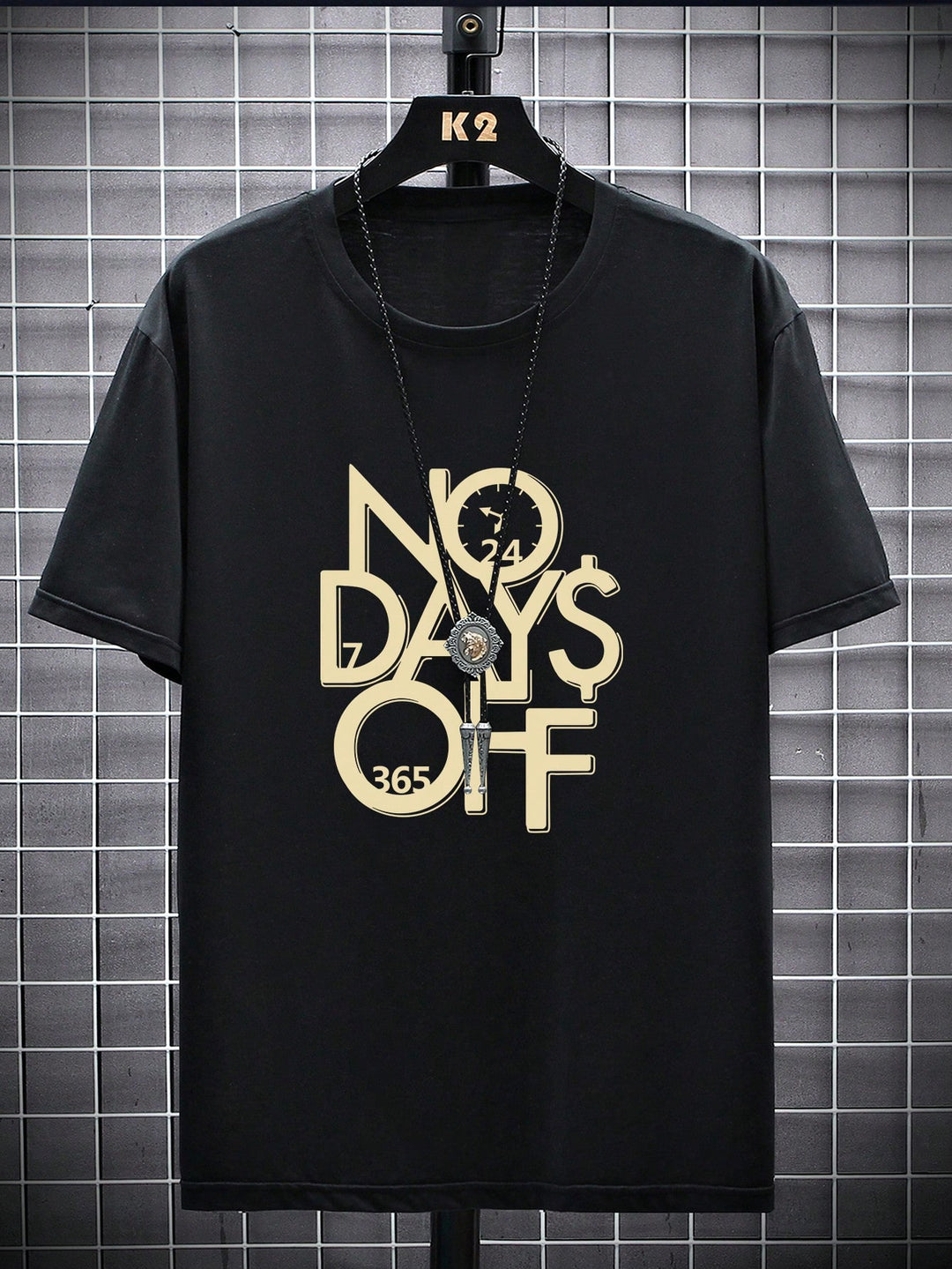 Manfinity Homme Men Letter Pattern Printed Short Sleeve Casual T-Shirt, Boyfriend Gift