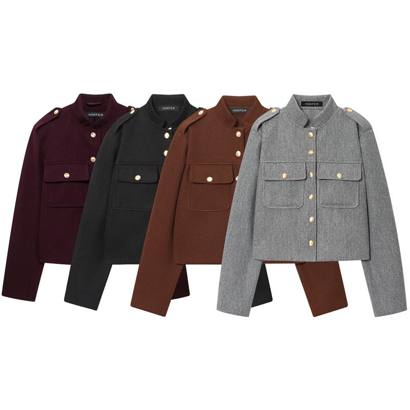 Women's Fashionable Casual Single Breasted Jacket